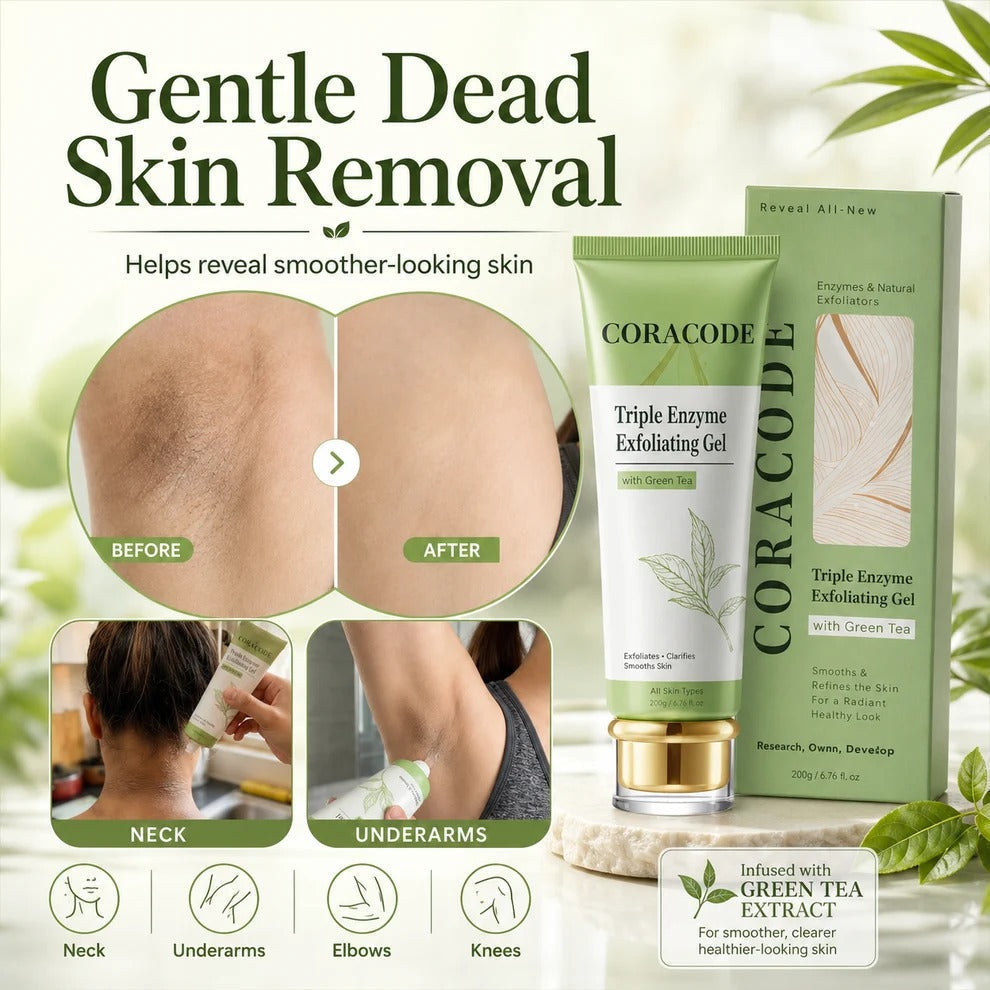 Coracode Triple Enzyme Exfoliating Gel Green Tea