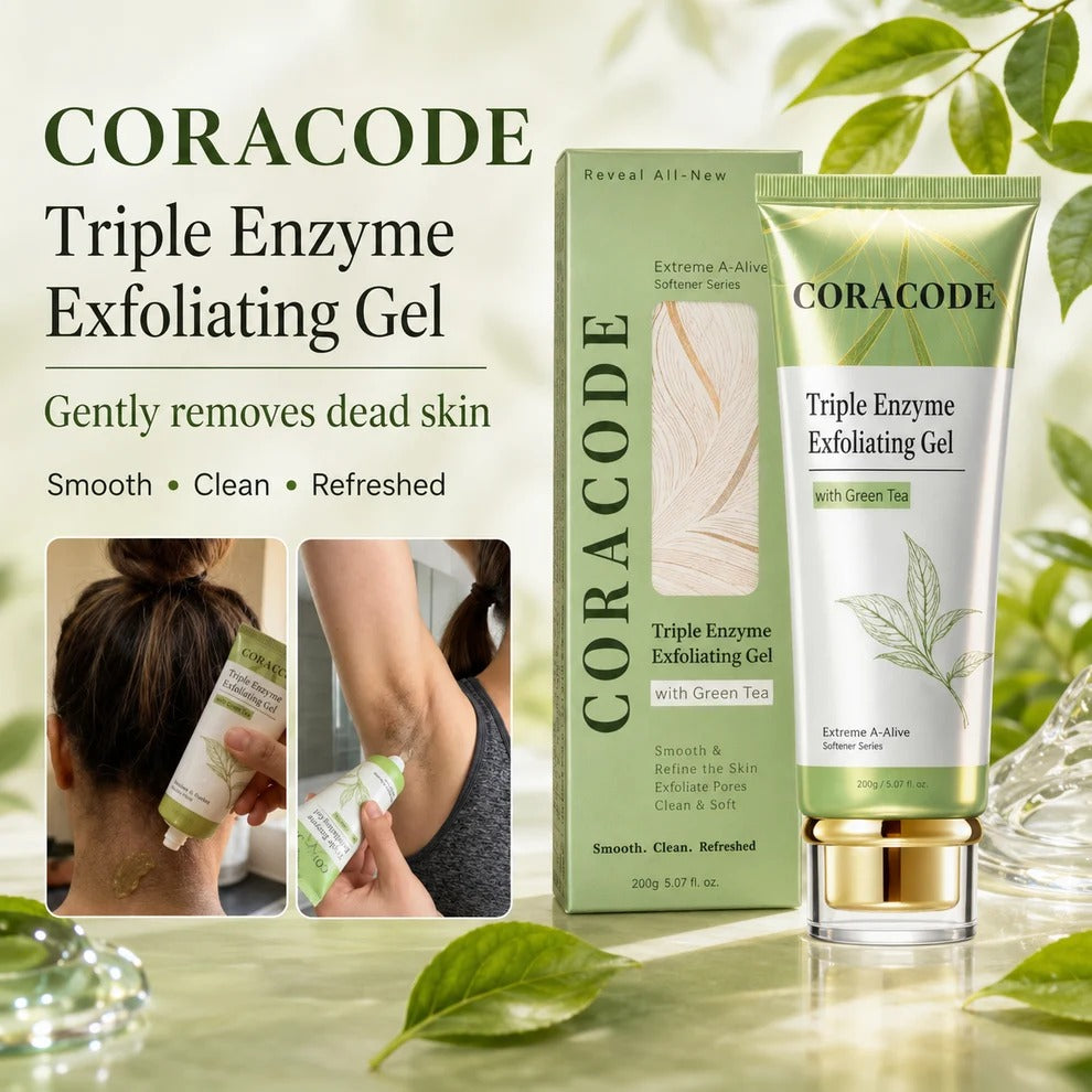 Coracode Triple Enzyme Exfoliating Gel Green Tea