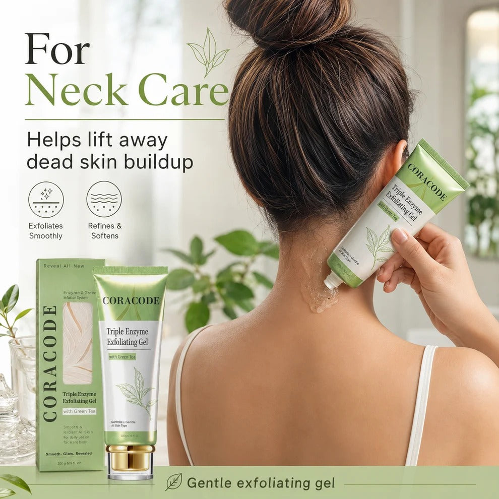 Coracode Triple Enzyme Exfoliating Gel Green Tea